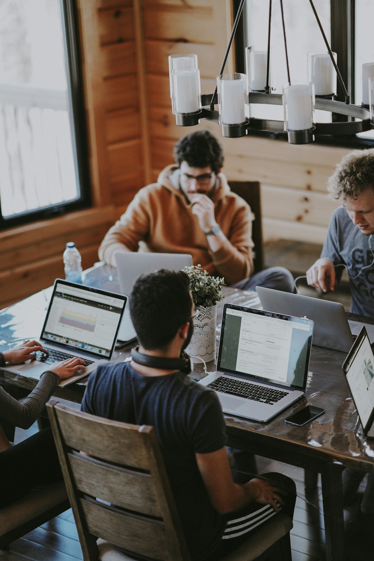 Entrepreneurs working together in a modern office